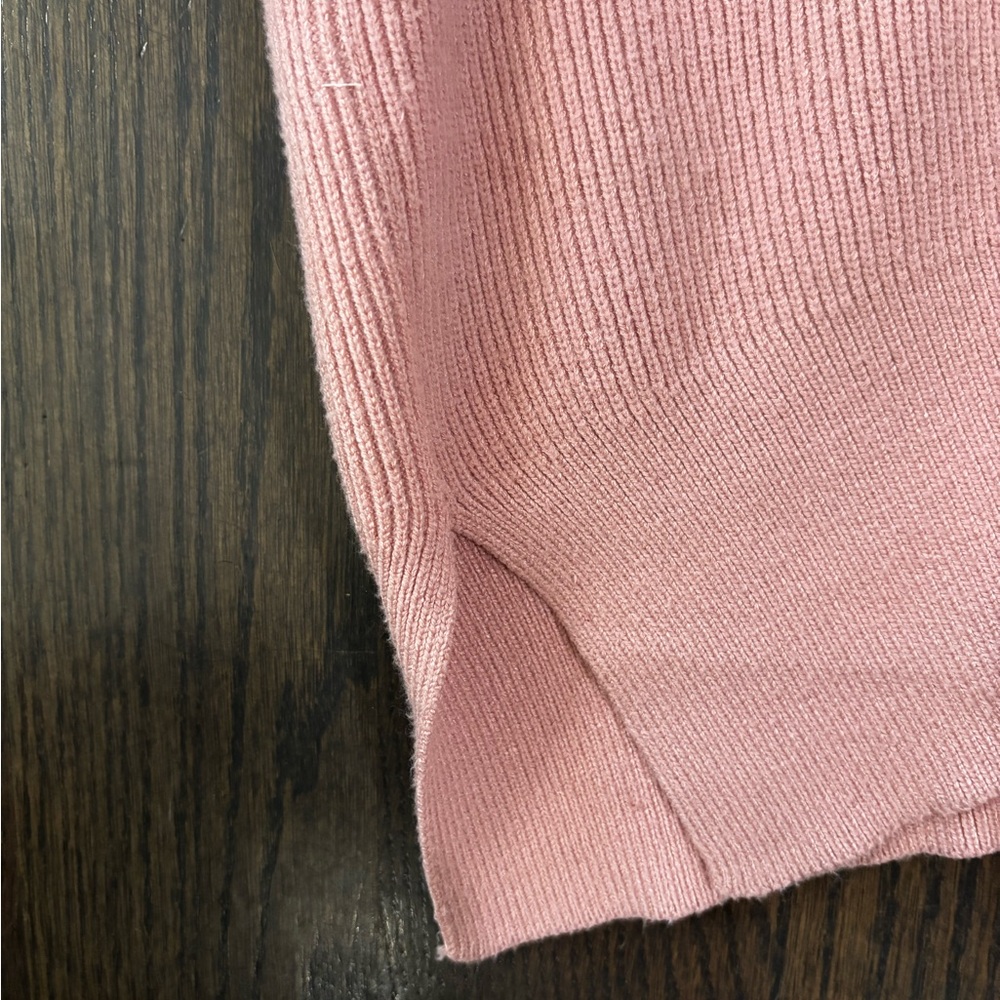 Hand Drawn and Embroidered Pink Holiday Bow Tree Sweater XL - Picture 7 of 10